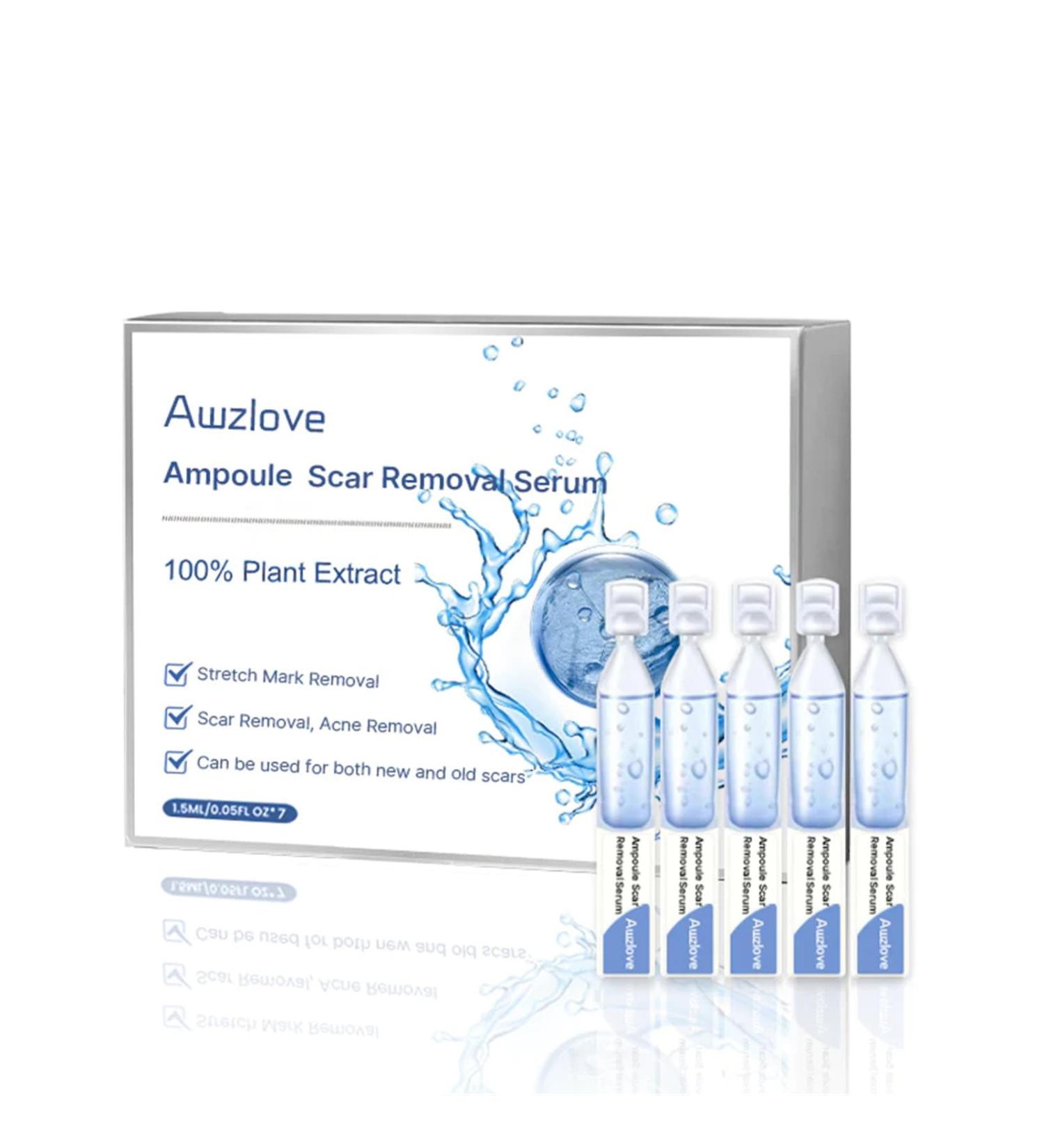 CRusio Awzlove Ampoule Scar Removal Serum - Remove New Scars in 3 Weeks, Old Scars in 6 Weeks (1pcs) - Buy Online on SooperMarket.com