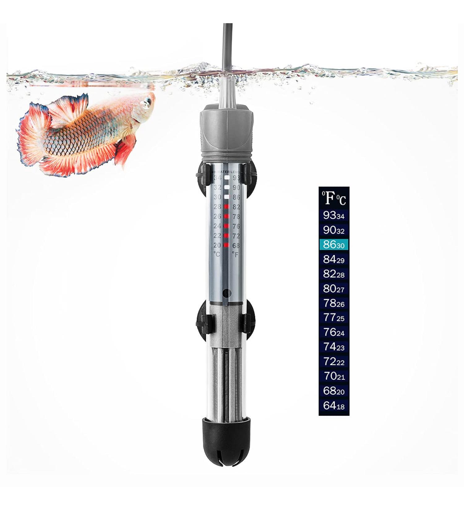 HITOP 50W Adjustable Aquarium Heater - Submersible Fish Tank Thermostat - Buy Online on SooperMarket.com