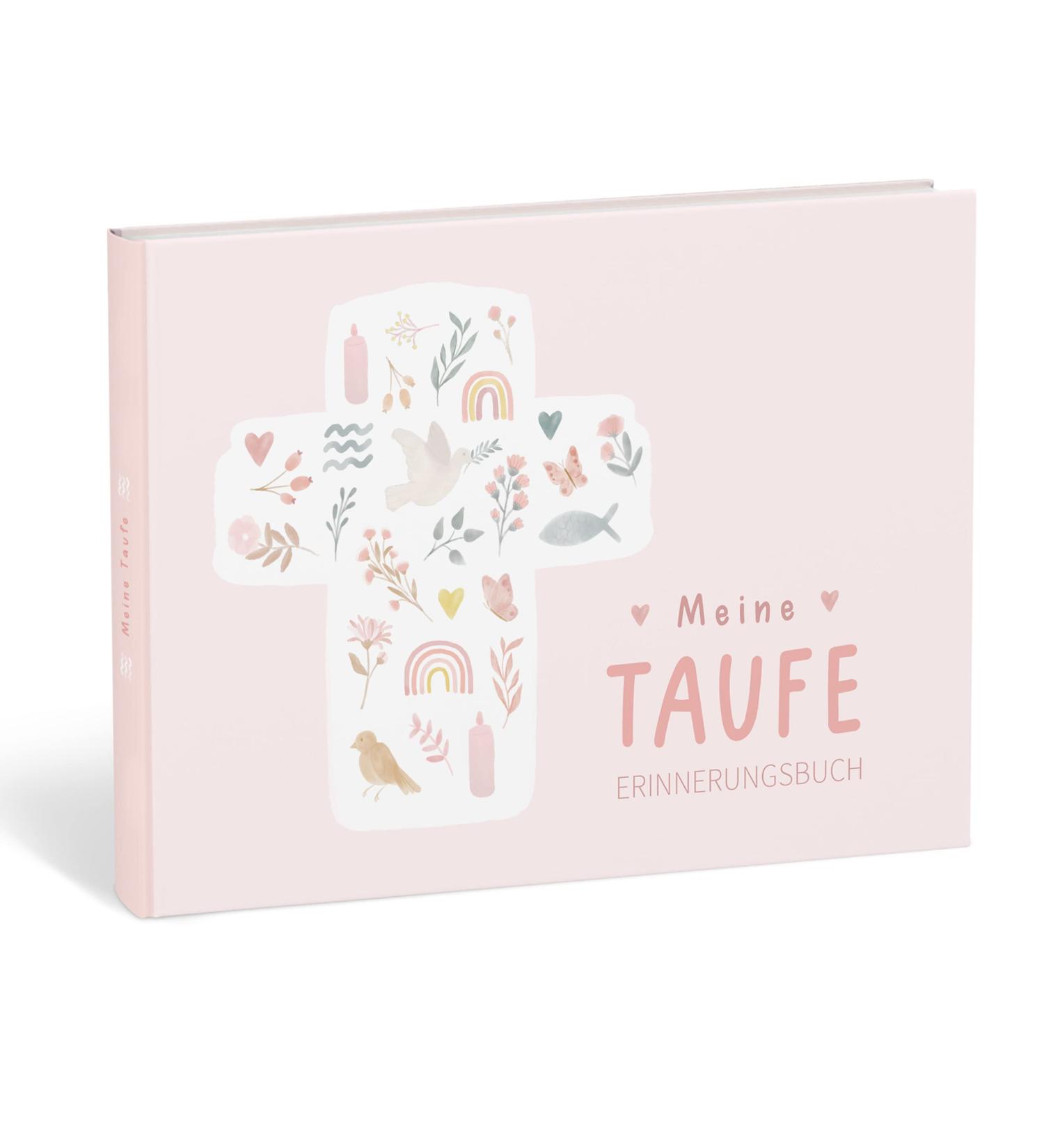 Mintkind Baptism Book | Perfect Baptism Gifts for Boys & Girls | Memory Book & Godchild Gift | Ideal Godmother Gift with Flower Design - Buy Online on SooperMarket.com