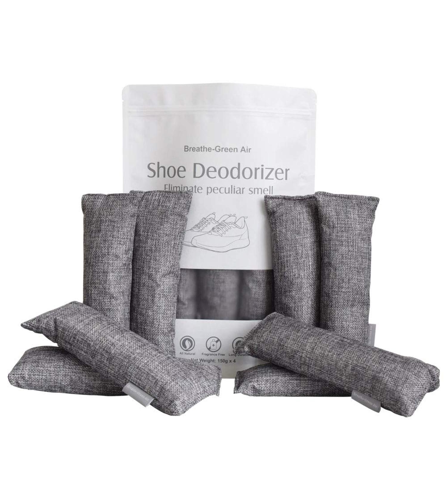 Shoe Deodorizer Activated Odor Absorber - 8 Pack 150g Odor Eliminator for Sports Shoes, Gym Bags & Closet - Buy Online on SooperMarket.com