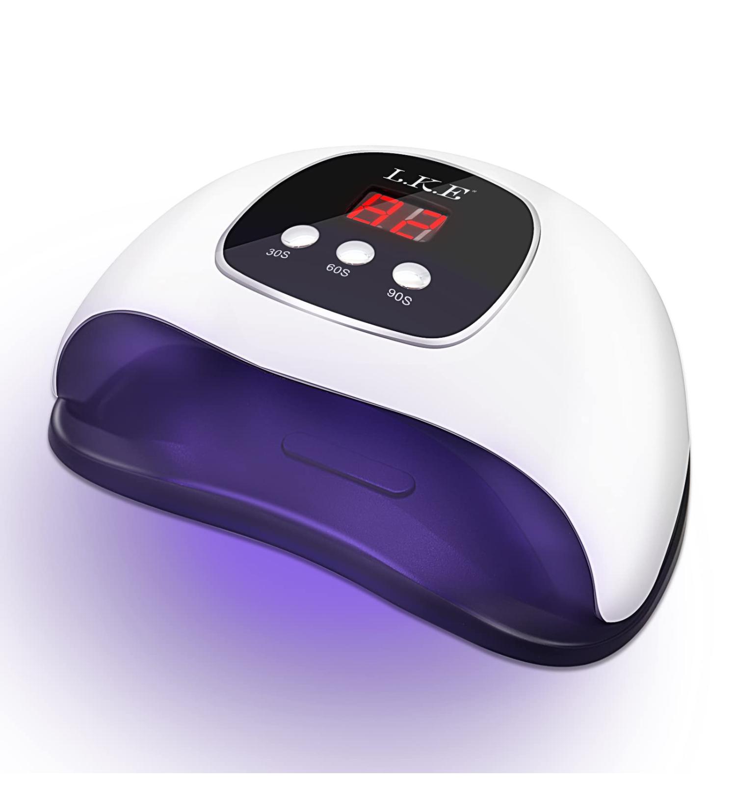LKE LED UV Nail Lamp for Gel Nails - Professional Faster Nail Dryer with 3 Timers and Automatic Sensor - Buy Online on SooperMarket.com