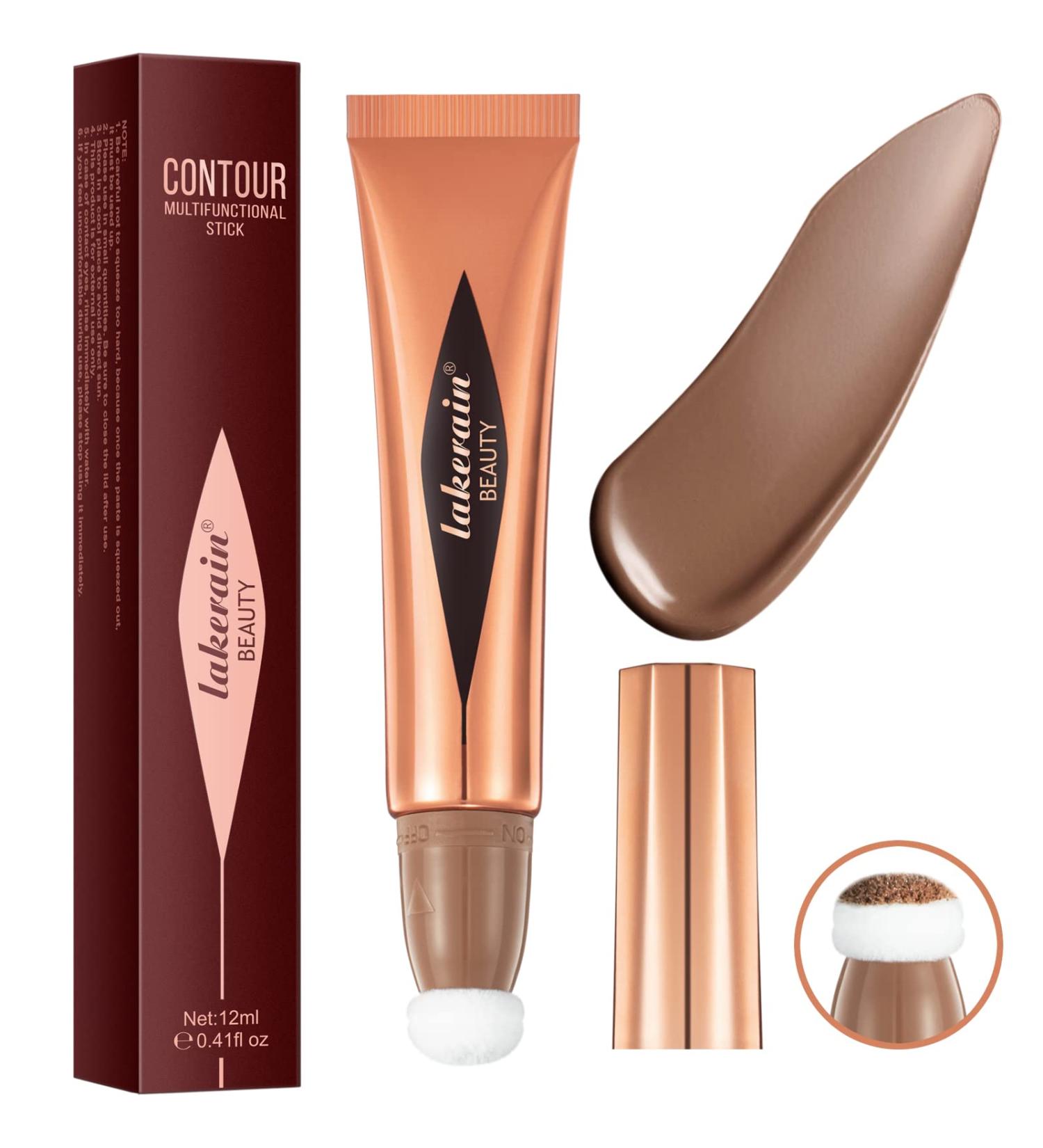 Dark Brown Liquid Contour Beauty Wand | Waterproof Matte Makeup Stick | Natural Matte Finish - 0.5oz - Buy Online on SooperMarket.com
