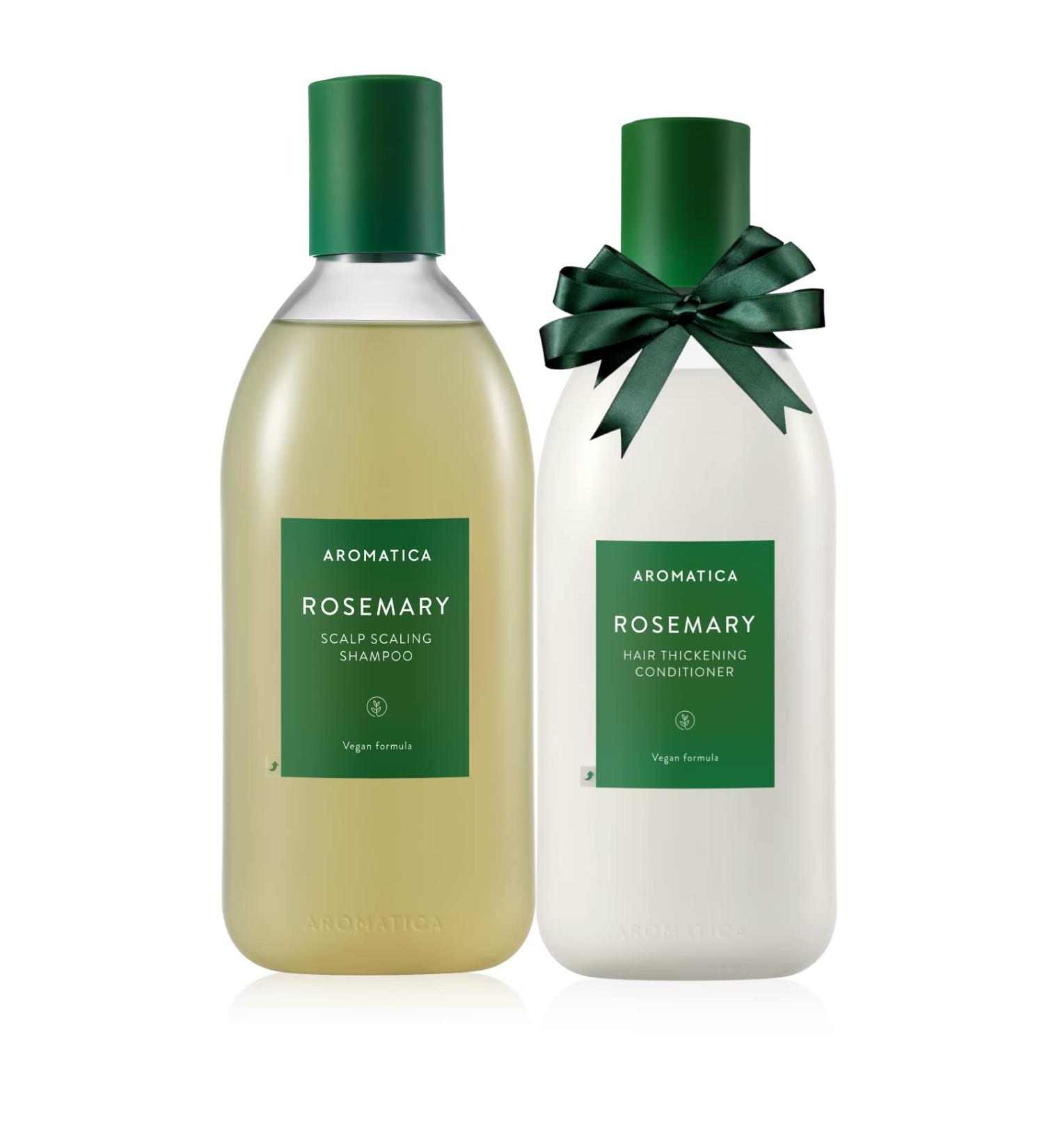 AROMATICA Rosemary Scalp Scaling Shampoo & Conditioner Gift Set - 400ml | Vegan Hair Care with Rosemary Oil for Dry, Itchy Scalp - Buy Online on SooperMarket.com