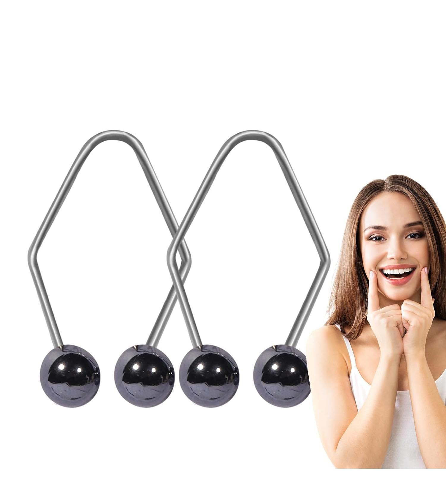 Dimple Trainer | Dimple Makers | Face Muscle Trainer | Stainless Steel Rustproof Smile Exercisers | Women Men Smile Correctors | Facial Beauty Training Tool For Working Reading (Black) - Buy Online on SooperMarket.com