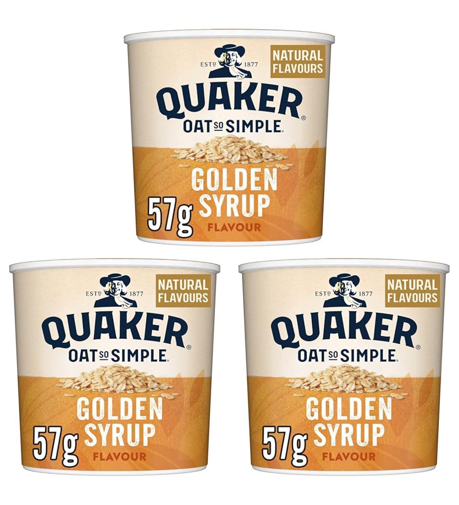 Quaker Oat So Simple Golden Syrup Porridge Pots 57 g (Pack of 24) - Buy Online on SooperMarket.com
