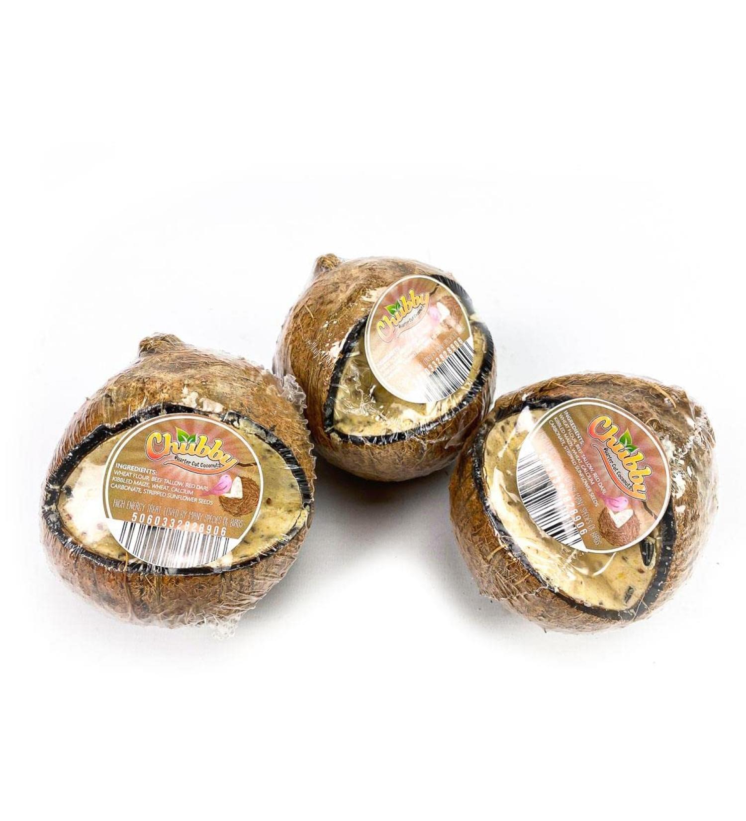 Box of 12 Chubby Wild Bird Food Whole Filled Coconuts - Buy Online on SooperMarket.com