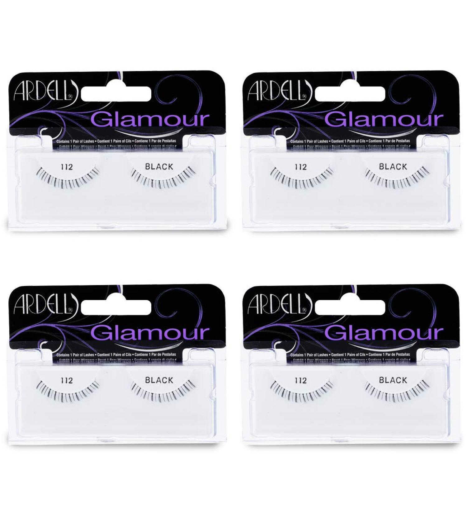 Ardell Glamour Strip Lashes 112 Black (Lower Lash) 4 Pack - False Eyelashes - Buy Online on SooperMarket.com