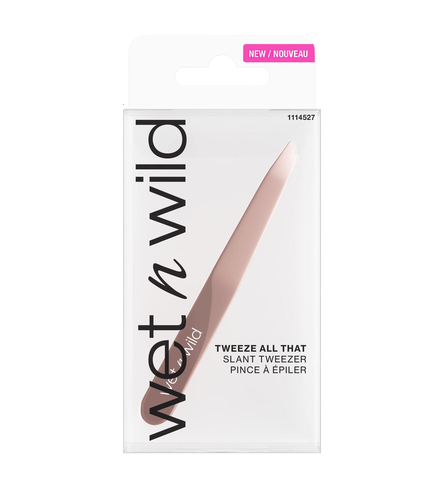 Wet n Wild Tweeze All That Slanted Tweezers in Pink - Precision Eyebrow Tool - Buy Online on SooperMarket.com