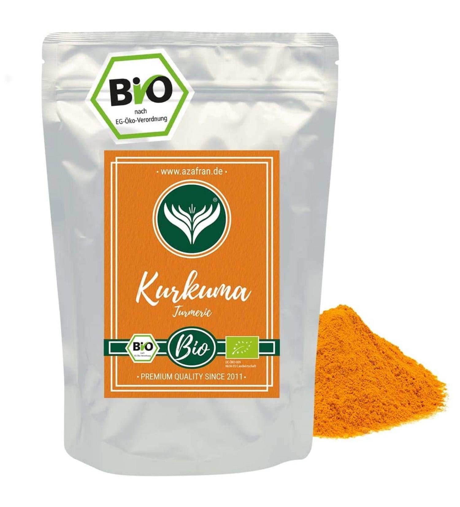Buy Azafran ORGANIC Turmeric Powder 1kg - Premium Ground Turmeric from India for Health & Wellness - Buy Online on SooperMarket.com