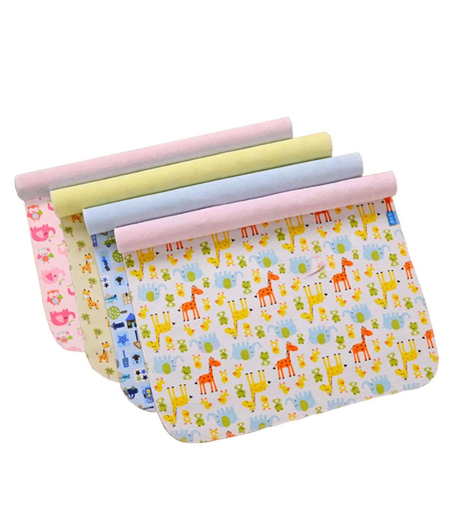 Twoworld Cotton Bamboo Diaper Changing Pad | Breathable Waterproof Liner (20x28in) | Washable & Reusable - Buy Online on SooperMarket.com