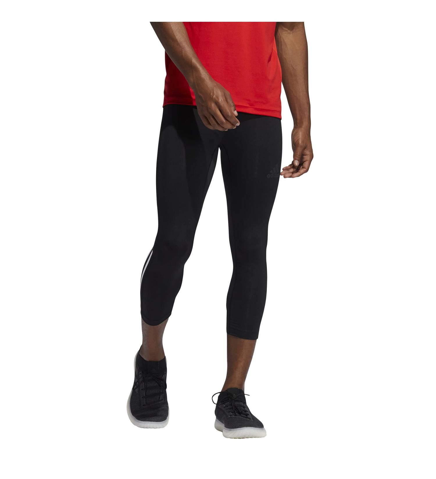 adidas Men's Techfit 3/4 Tight 3-Stripes Black X-Large - Performance Compression Leggings - Buy Online on SooperMarket.com