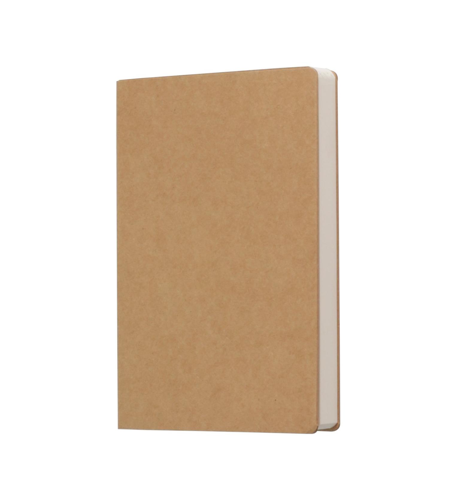 Kraft Cover Blank Sketch Book - 140x210mm - 112 Sheets/224 Pages - 100g Full Wood Paper - 350gsm Kraft Cover - Buy Online on SooperMarket.com