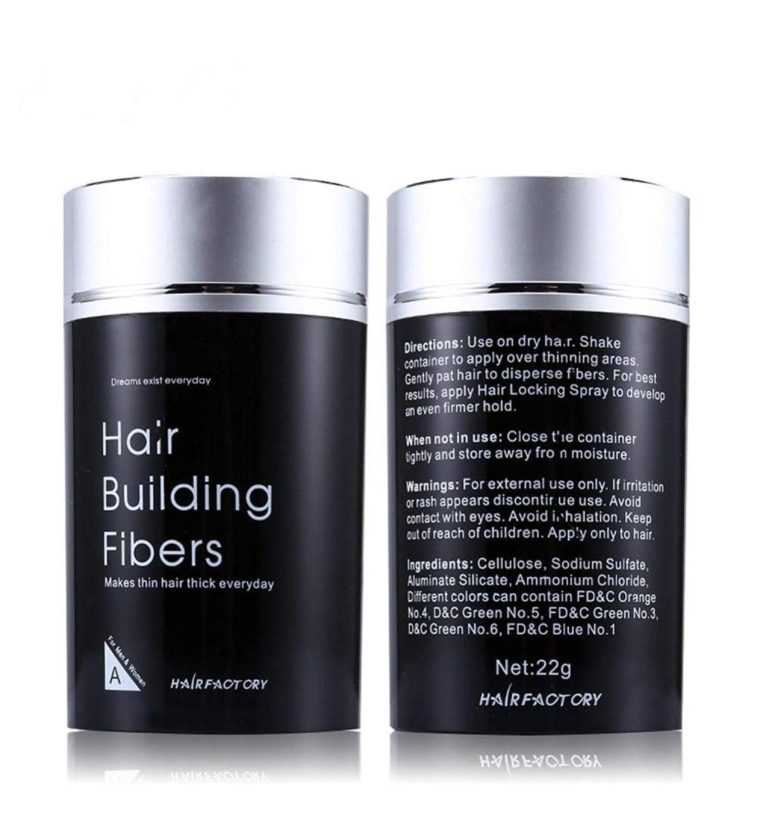 Dark Brown Hair Building Fibers for Thinning Hair, Bald Spots - Keratin Hair Re-growth Powder for Men and Women - Buy Online on SooperMarket.com