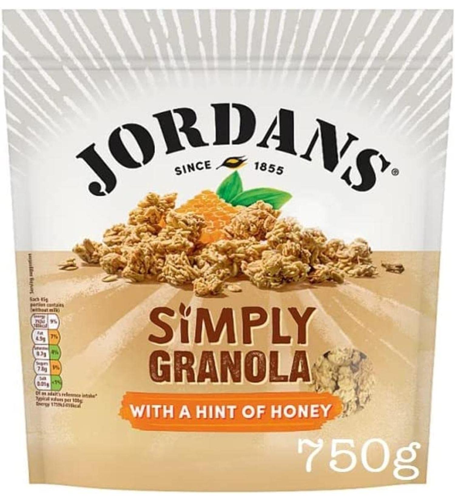 Jordans Simply Granola Honey 750g - Buy Online on SooperMarket.com