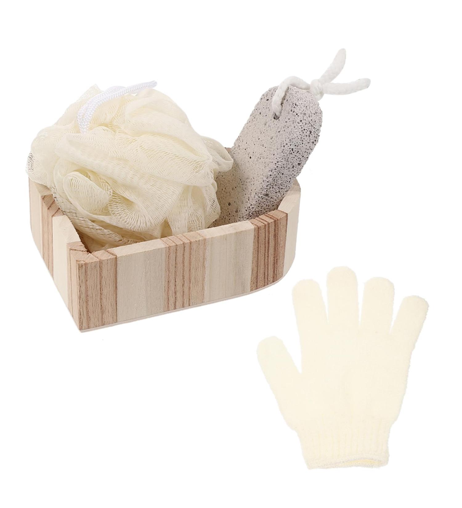 Buy 1 Set Bath Shower Loofah Pouf for Kids - Exfoliating Cleaning Gloves & Sponge Kits - Perfect Foot Care & Skincare Products - Buy Online on SooperMarket.com