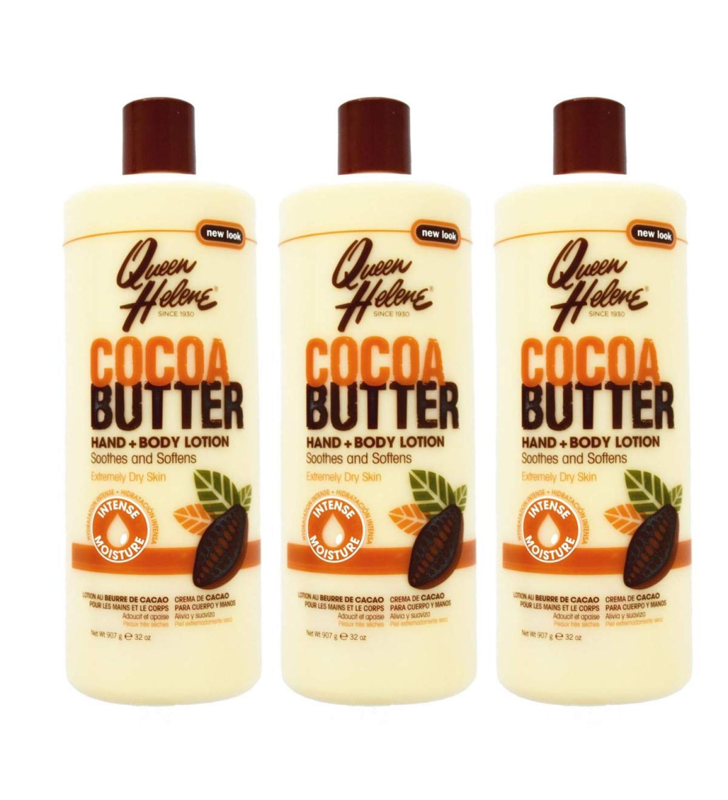 Queen Helene Lotion 946 ml Cocoa Butter Hand & Body (3-Pack)