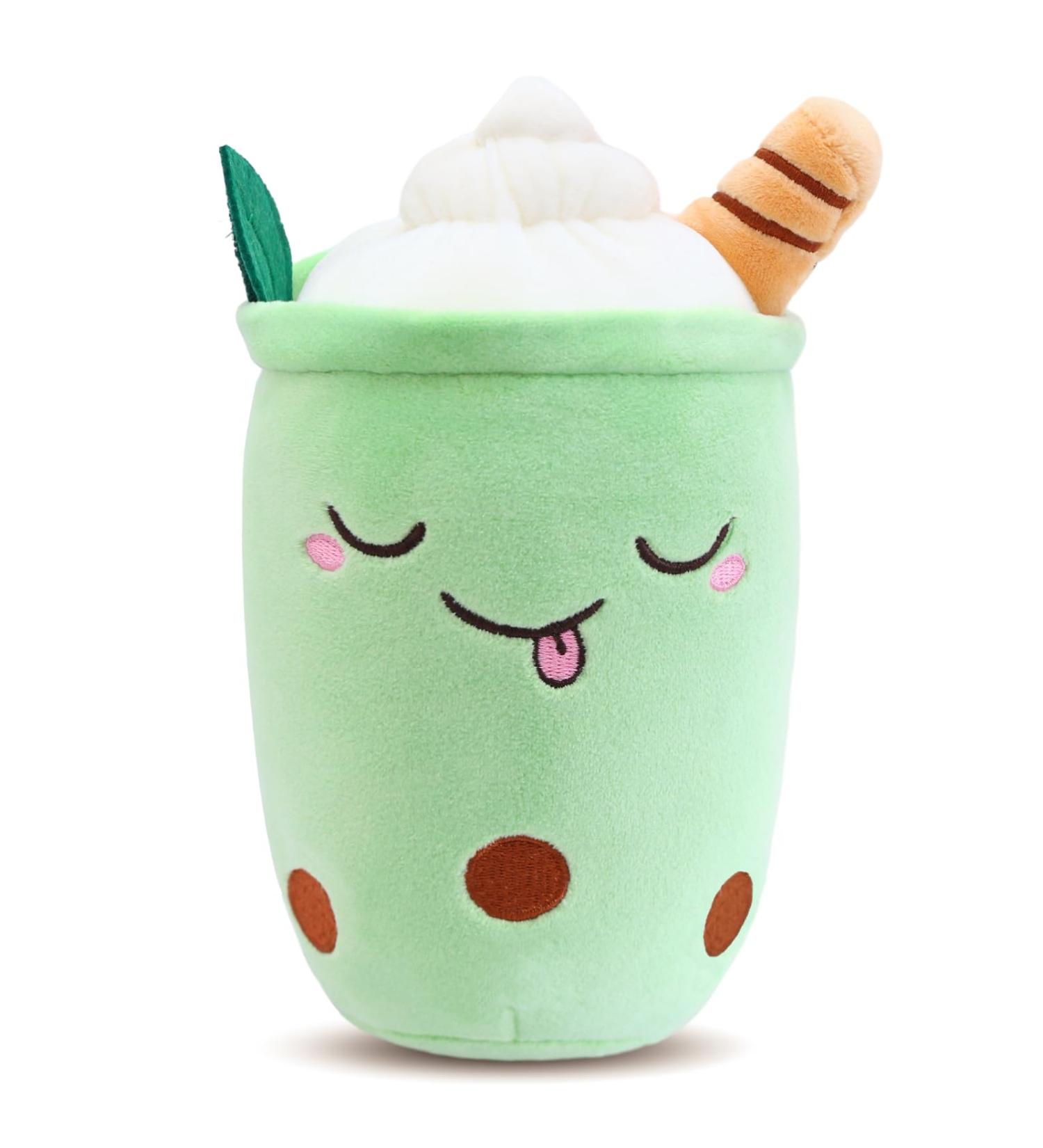 Guiffly Bubble Tea Plush Boba Soft Toy Cuddle Pillow - Fluffy Milk Tea Hugging Cushion - Buy Online on SooperMarket.com