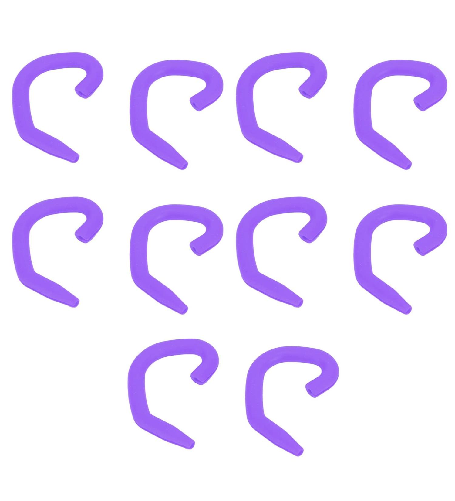 Ear Protector Hook Flexible Comfortable Ear Hook Washable Easy To Wear Silicone 10 Pcs for Kids(Purple) - Buy Online on SooperMarket.com