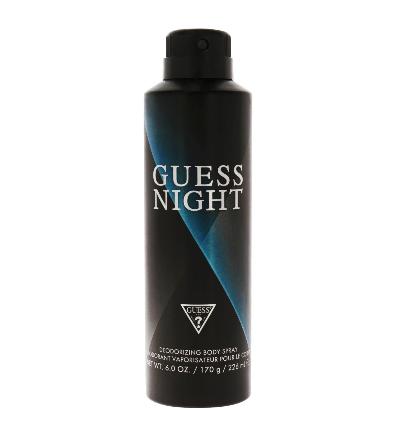 Guess Night Deodorant Body Spray by Guess for Men - 6 oz Body Spray