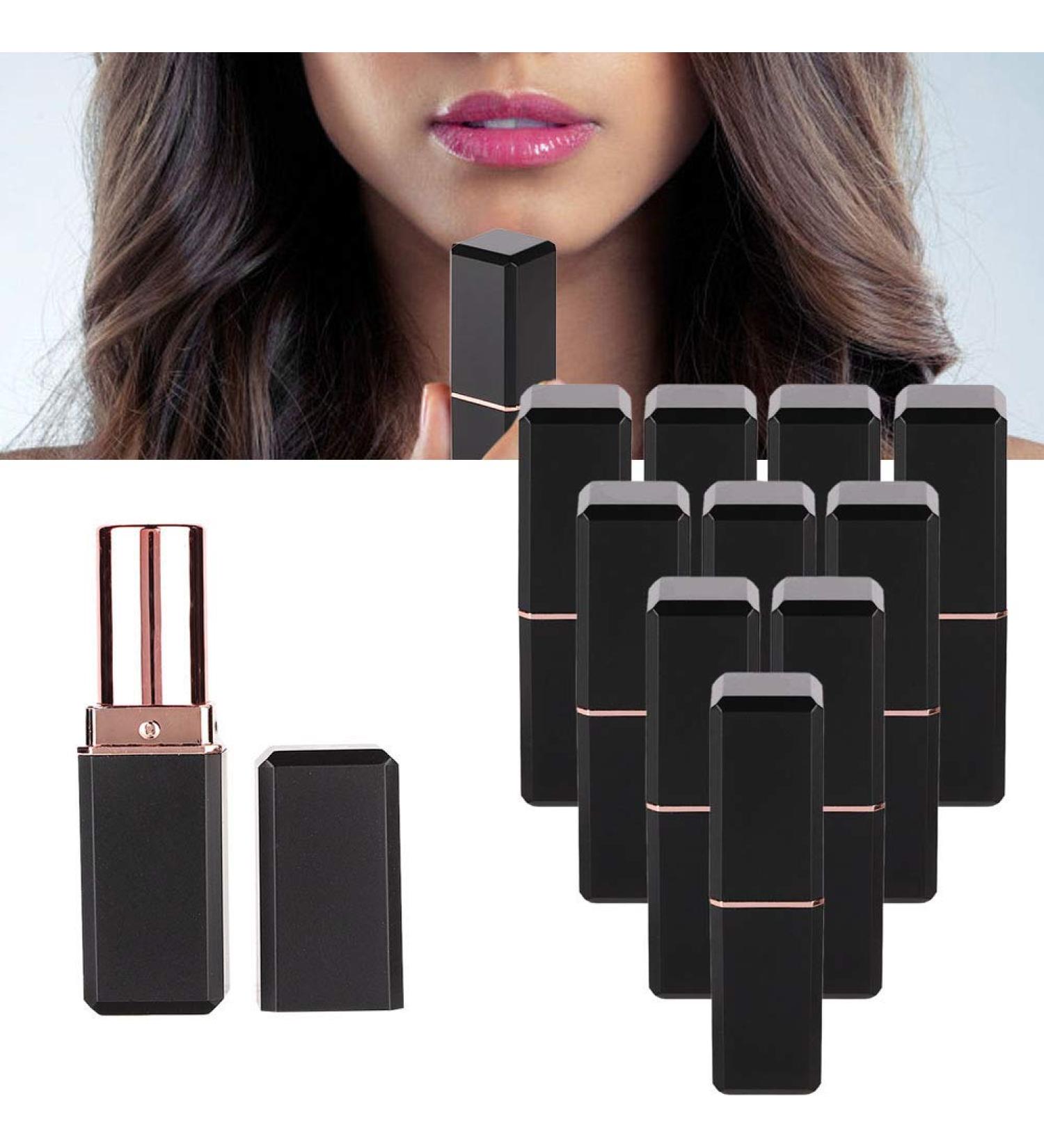 10pcs Empty Lipstick Tubes - DIY Cosmetic Containers for Custom Lipstick Creation - Buy Online on SooperMarket.com