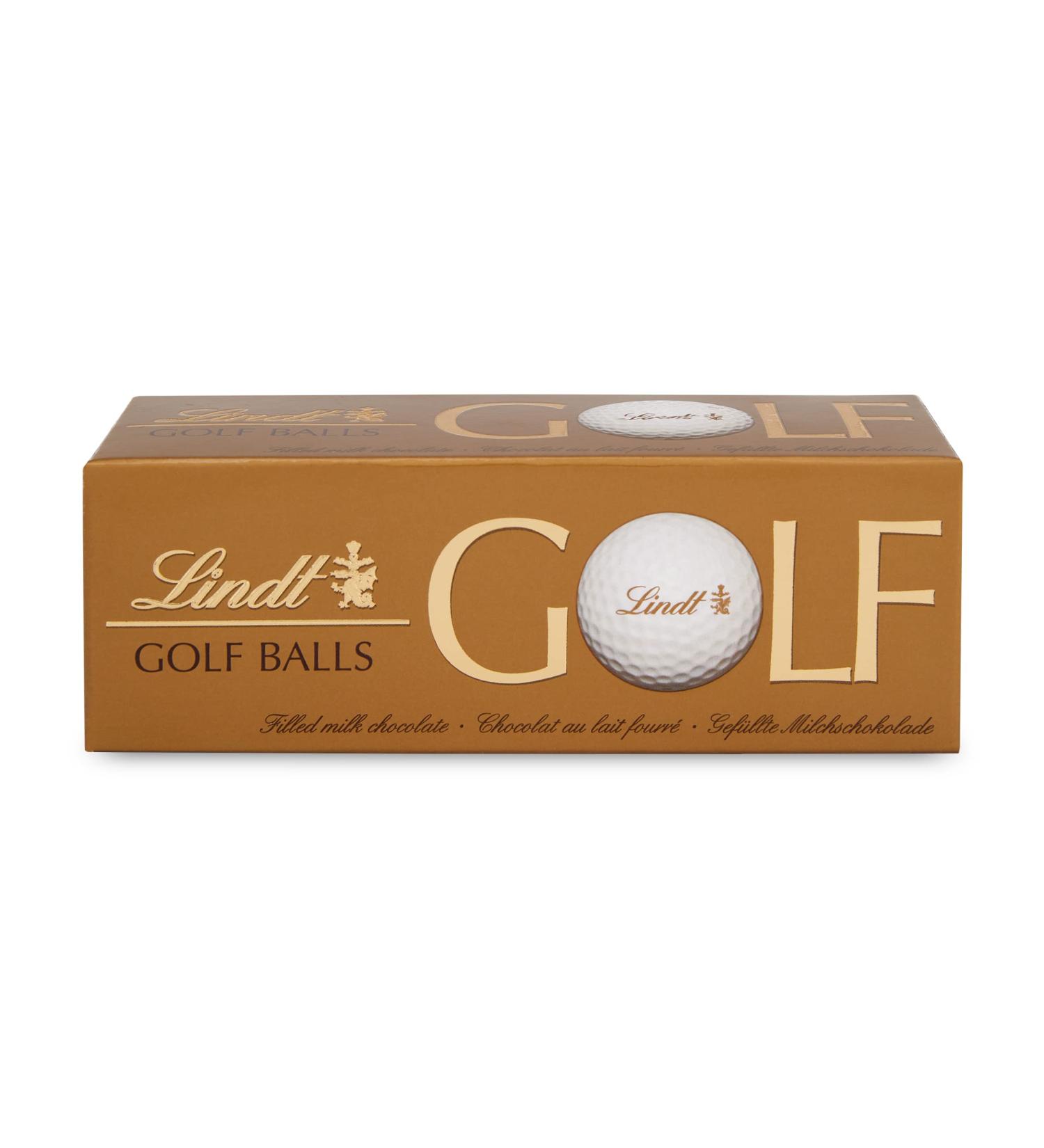Lindt Chocolate Golf Balls - 110g | Gourmet Praline Gift for Golfers | Whole Milk Chocolate with Nougat & Waffle | Perfect Chocolate Gift - Buy Online on SooperMarket.com