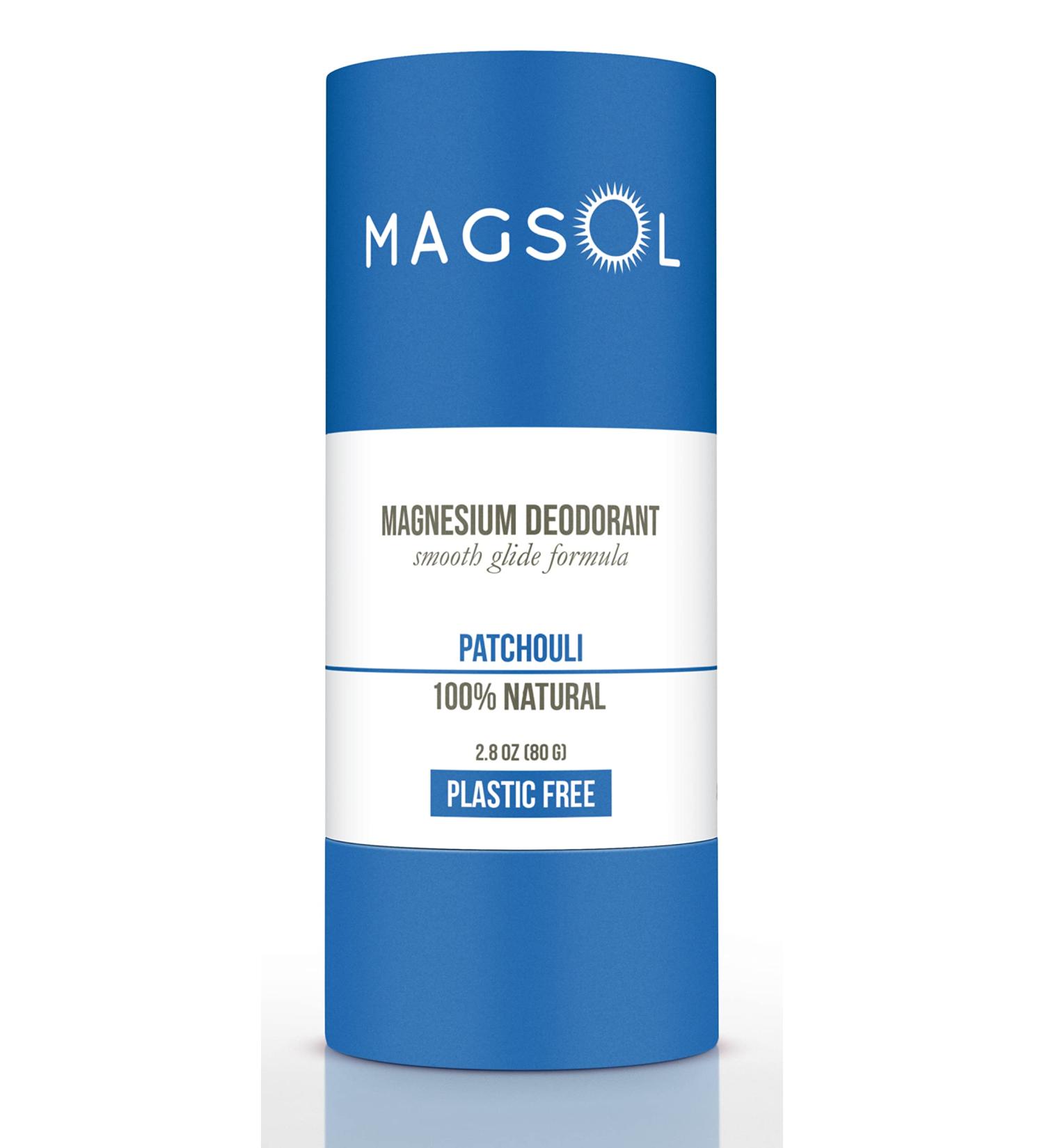 MAGSOL Plastic-Free Natural Deodorant for Women - 100% Aluminum Free Baking Soda Free Plastic Free - 2.8 oz Patchouli - Buy Online on SooperMarket.com