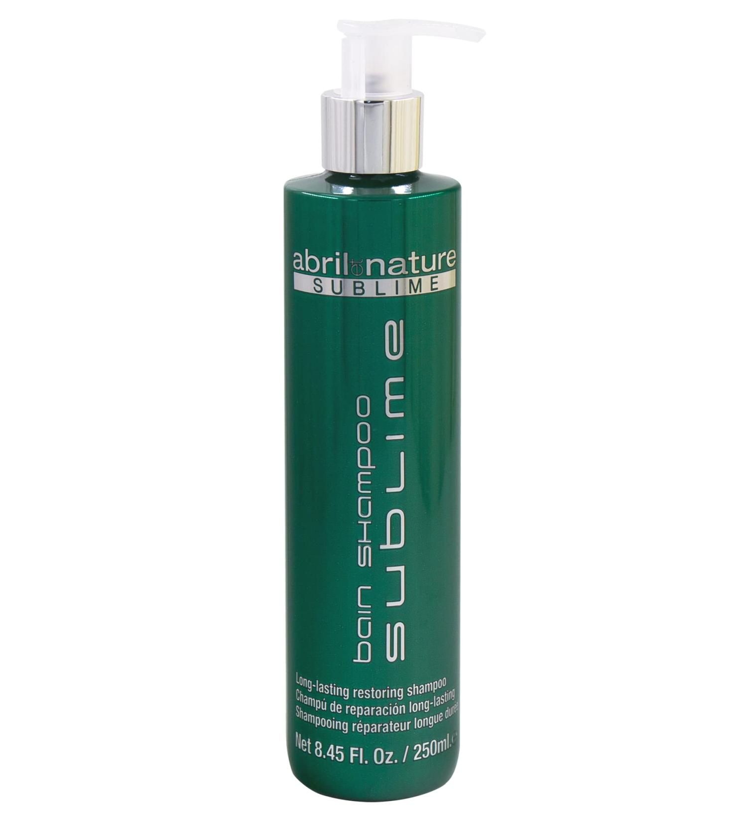 Abril Et Nature Bain Shampoo Sublime 250ml - Moisturizing Treatment for Very Damaged Hair with Stem Cells, Hyaluronic Acid, and Caviar Extract - Anti Frizz - Buy Online on SooperMarket.com