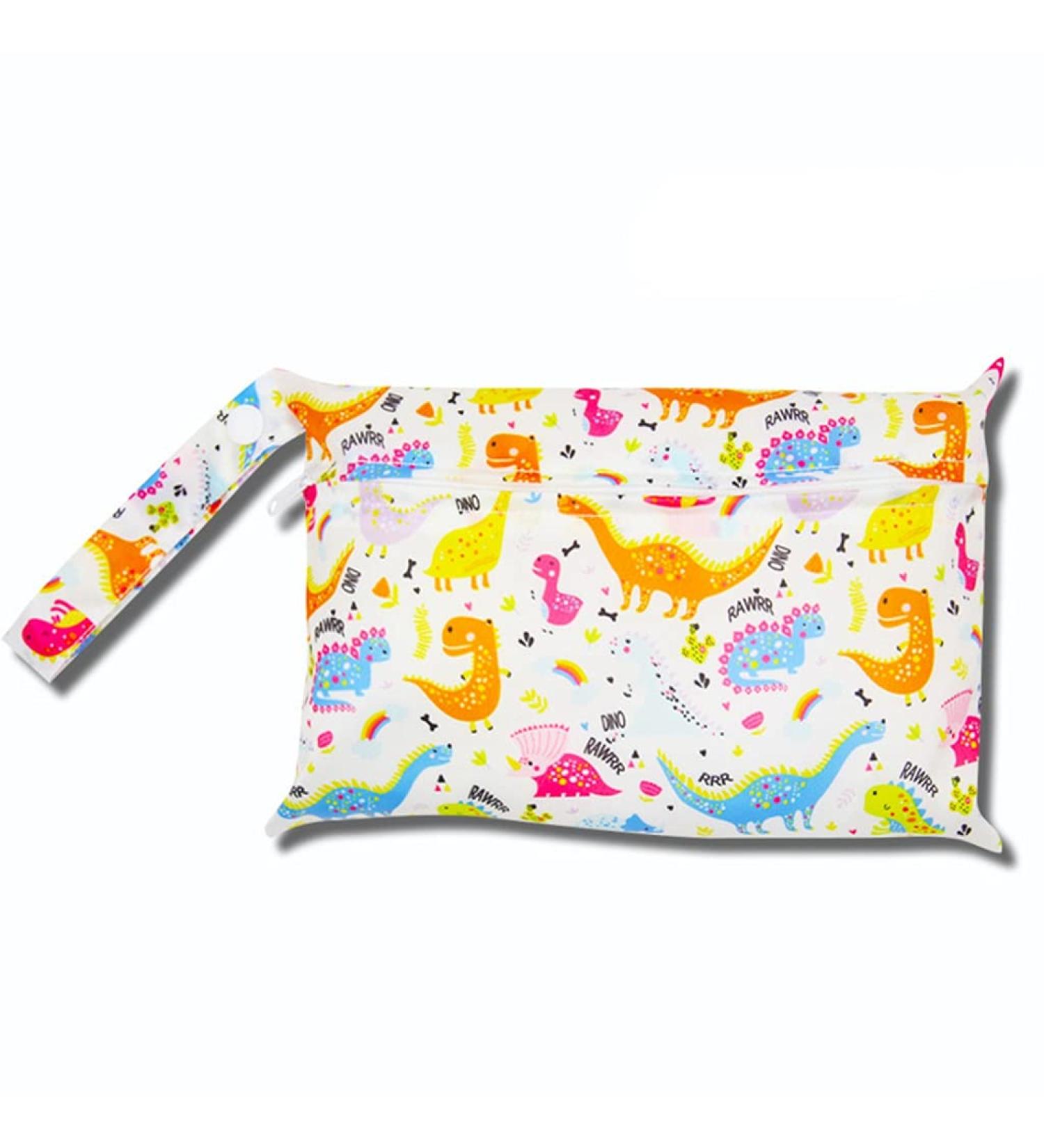 Egurs Waterproof Wetbag - Reusable Diaper & Nappy Bag with Dinosaur Design | International Shipping Available - Buy Online on SooperMarket.com