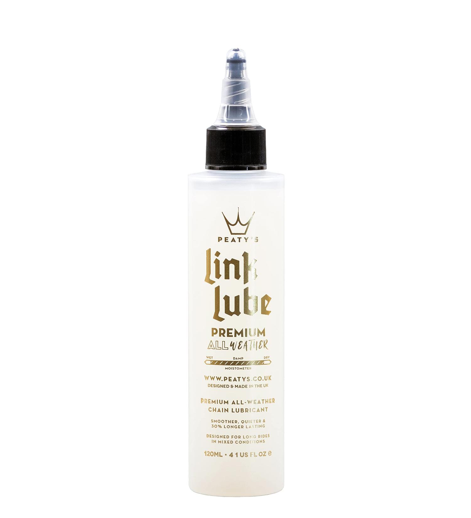 Peaty's LinkLube Premium All-Weather Bicycle Chain Lubricant 120mL/4 oz - Long-lasting Protection for Smooth Cycling - Buy Online on SooperMarket.com
