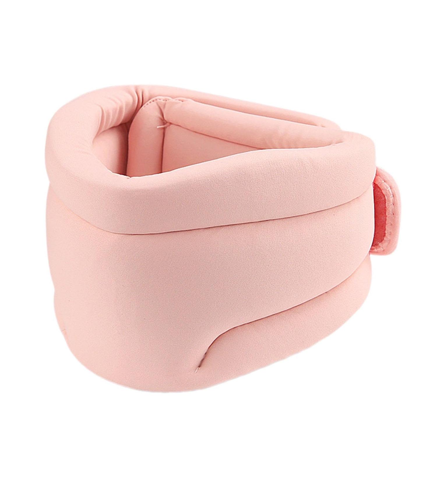 Folpus Neck Support Bandage - Soft Sponge Neck Brace for Men Women & Family | Stable Neck Support | Perfect for Car Use | Pink - Buy Online on SooperMarket.com