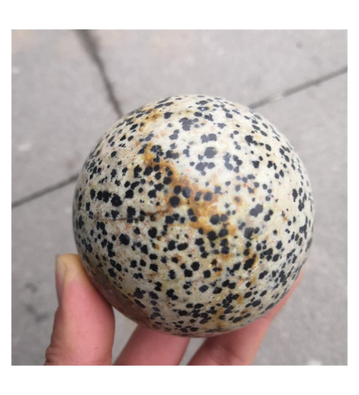 Natural Crystal Rough Ornament Natural Stone Sphere Dalmatian Jasper Crystal Quartz Ball for Gift for Reiki Decoration Gift Decoration feng Shui 1pc (Color : 1pc 60mm) - Buy Online on SooperMarket.com
