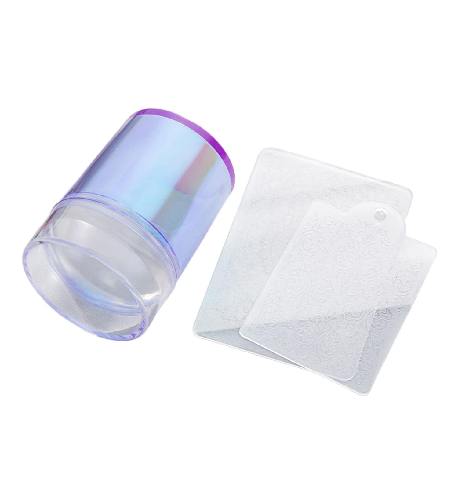 Wirlsweal Nail Art Stamp Set - Trendy Elastic & Soft Textured Nail Tool for Women | Easy to Clean Nail Stamps - Buy Online on SooperMarket.com