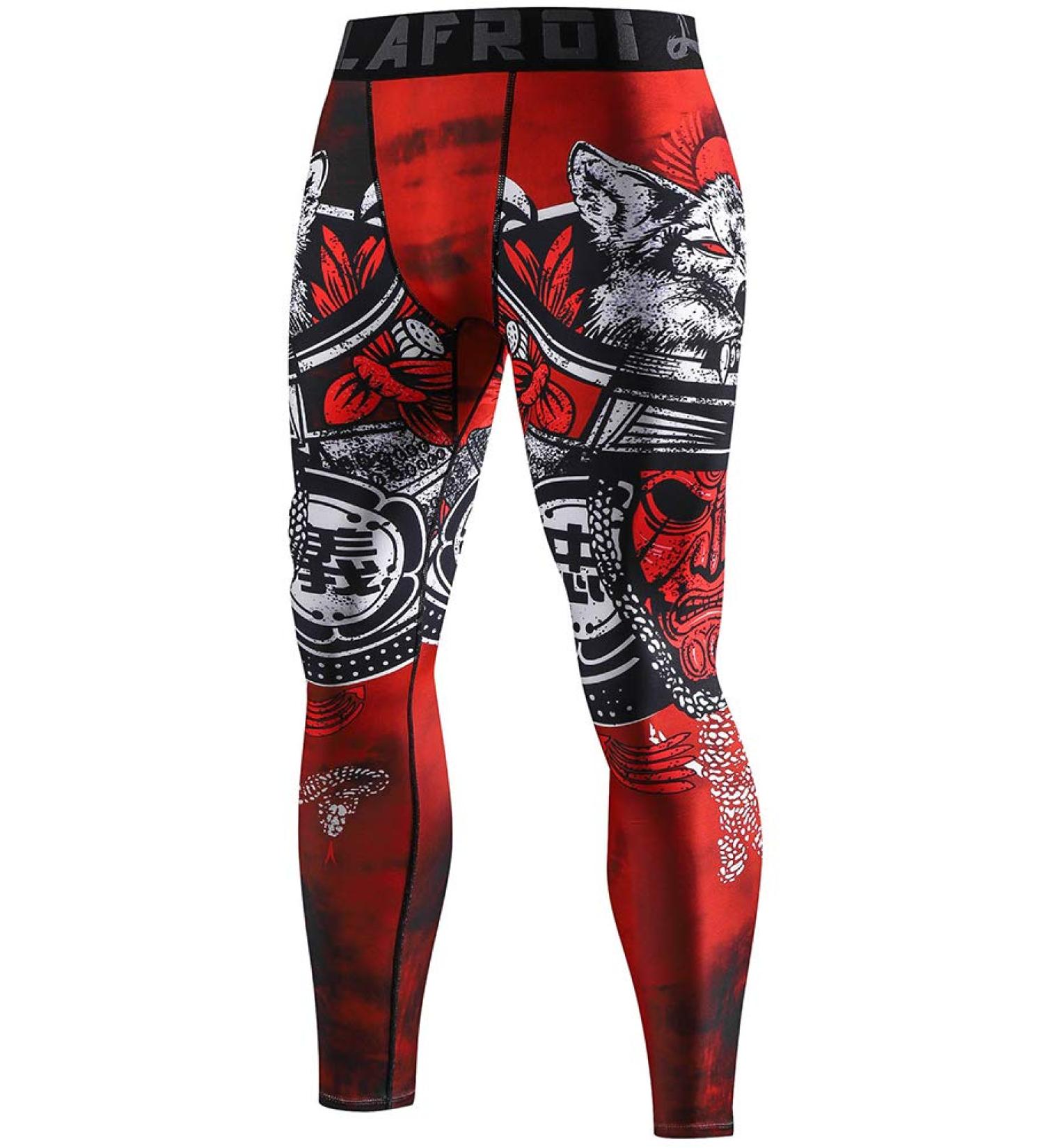 LAFROI YSK08 Quick-Dry Compression Leggings with Waistband for Men - M Warrior | Best International Shipping - Buy Online on SooperMarket.com