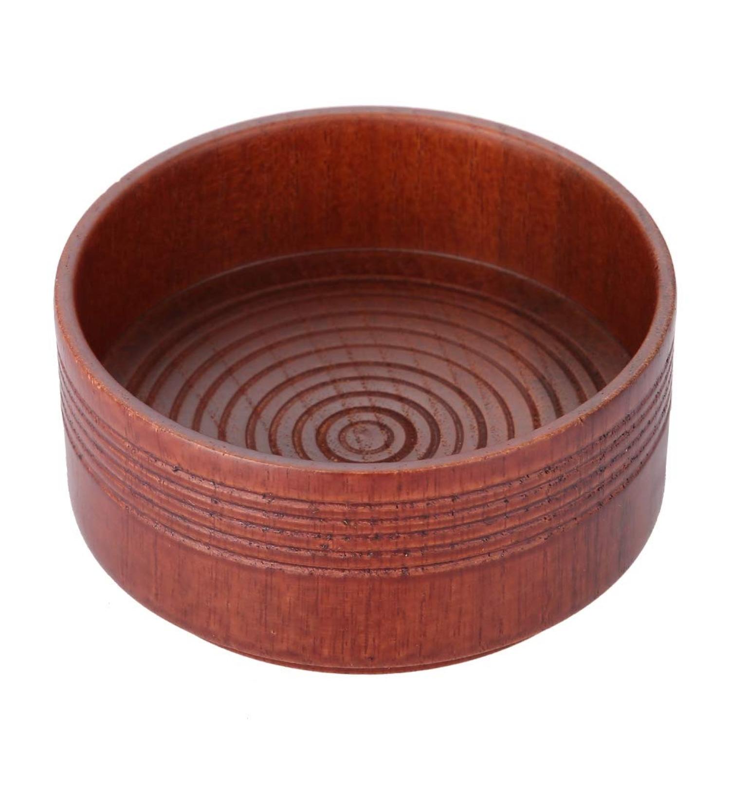 Akozon Wooden Shaving Bowl for Men | Soap Peel & Foam Cup Tool | International Shipping Available - Buy Online on SooperMarket.com