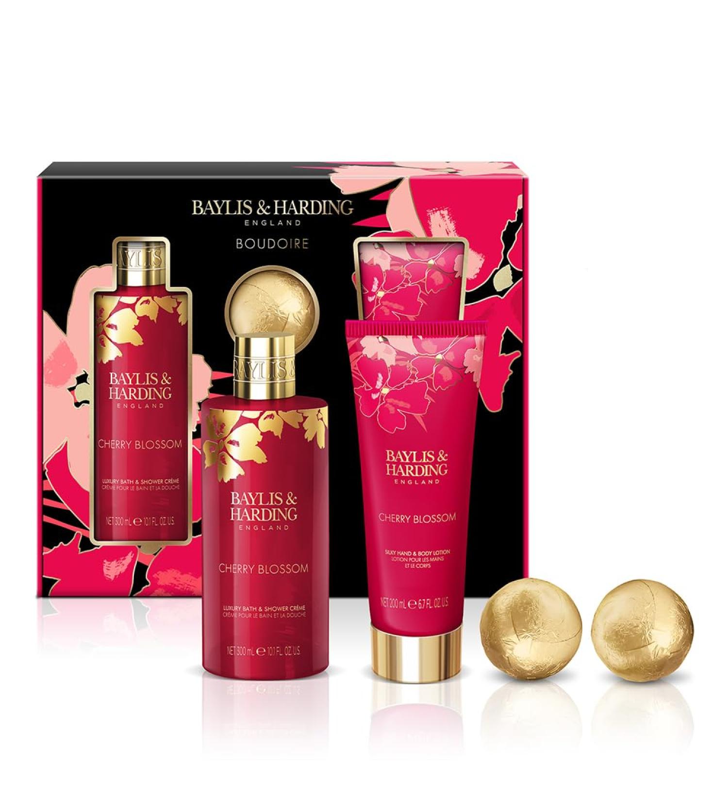 Boudoire Cherry Blossom Luxury Bathing Treats Gift Set - Vegan Friendly - Buy Online on SooperMarket.com