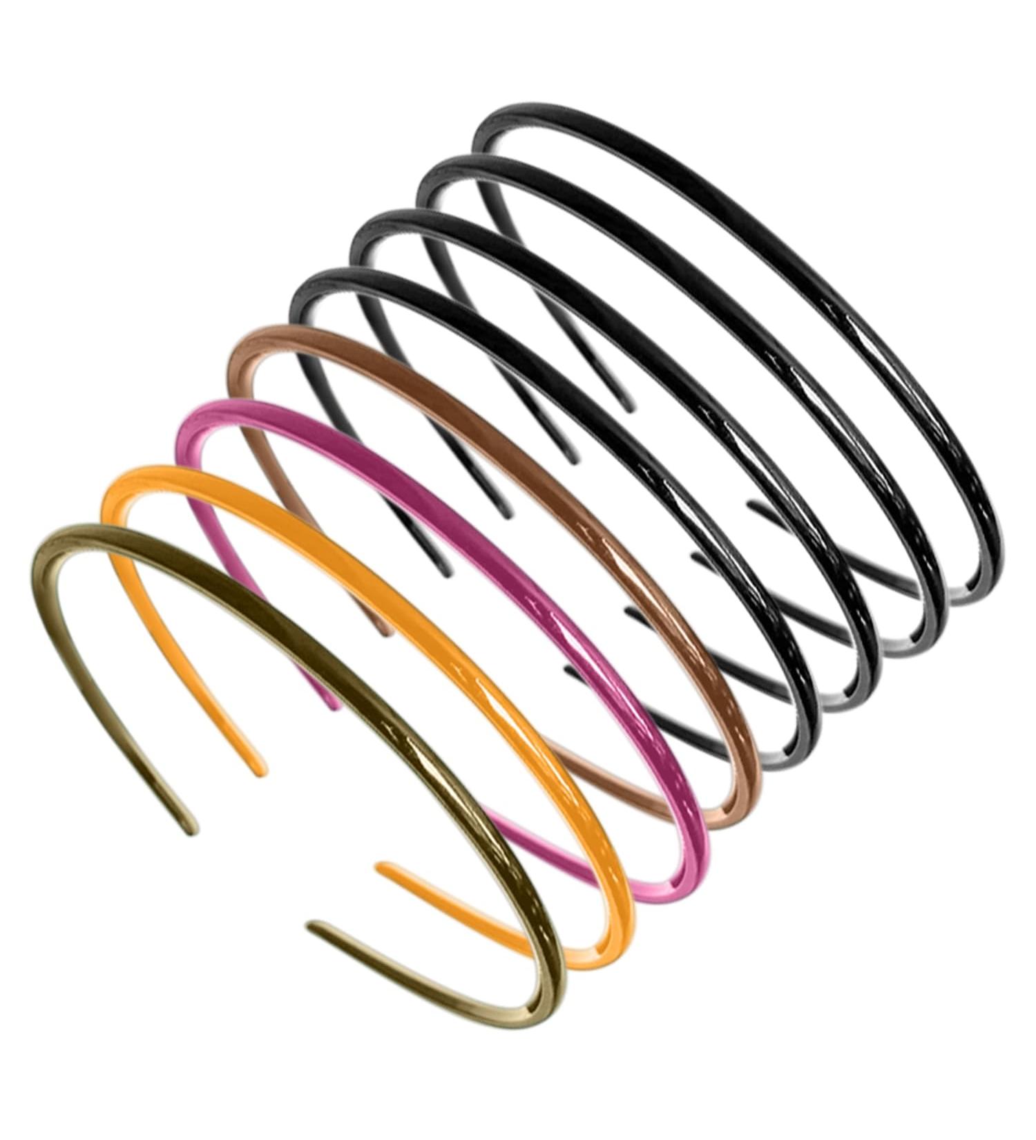8 Tooth Comb Hair Bands (5mm Multicolor) Non-Slip Hair Bands Plastic Hair Bands Suitable For Hair Decoration Unisex - Buy Online on SooperMarket.com