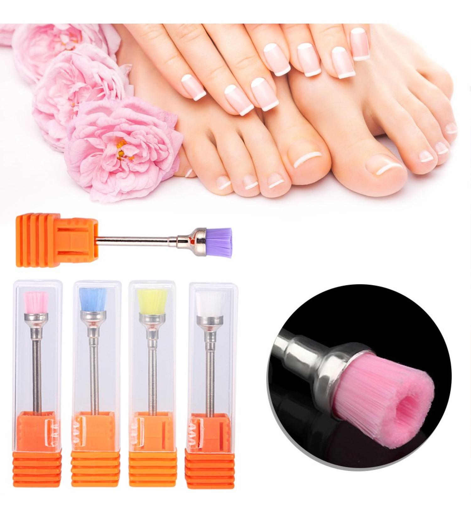 Rotekt 5pcs Nail Drill Bits - Electric Nail Drill Polish Grinding & Dust Remover Brush Heads | International Shipping - Buy Online on SooperMarket.com