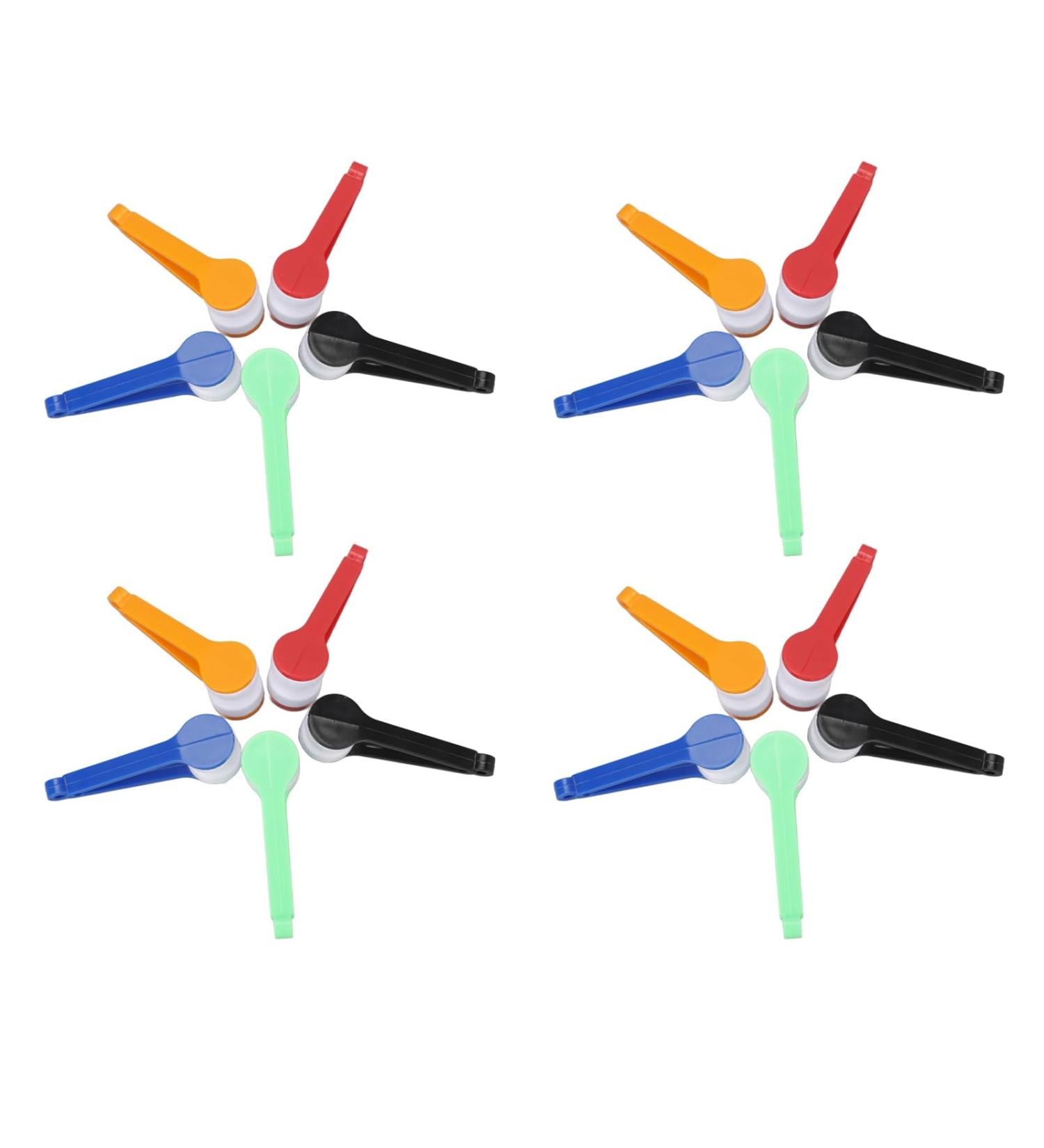 20-Partly Reading Flashing Brake Glasses Cleaning Tool Set - 4 Red Blue Black Green & Orange Brushes for Optimal Lens Care - Buy Online on SooperMarket.com