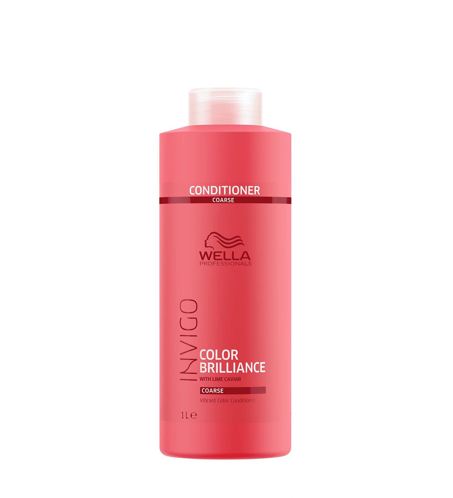 Wella Professionals Invigo Color Brilliance Vibrant Color Conditioner Coarse 1000 ml woody floral citrus 1 piece (1 pack)