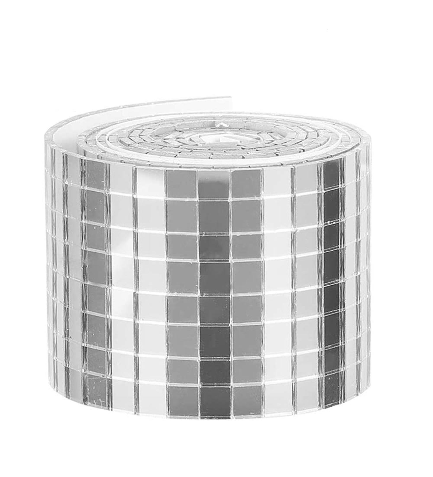 1500Pcs Self-Adhesive Silver Mirror Mosaic Sheets 39.4x1.57 - DIY Craft Decoration & Party Supplies - Buy Online on SooperMarket.com