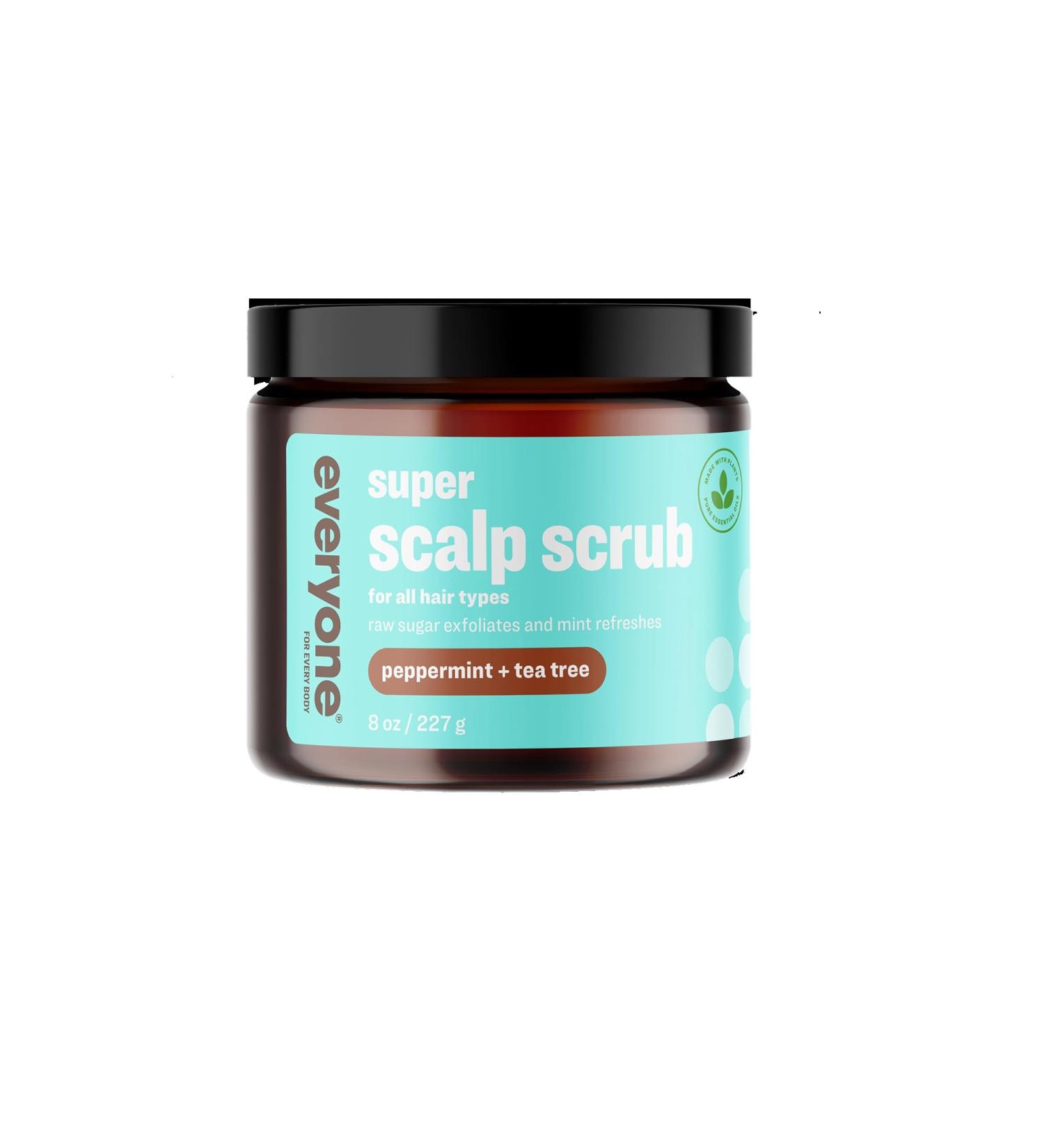 Everyone Hair Care Super Scalp Scrub - Peppermint & Tea Tree | Gentle Exfoliator for Scalp | 8 fl oz | Sulfate & Paraben Free - Buy Online on SooperMarket.com