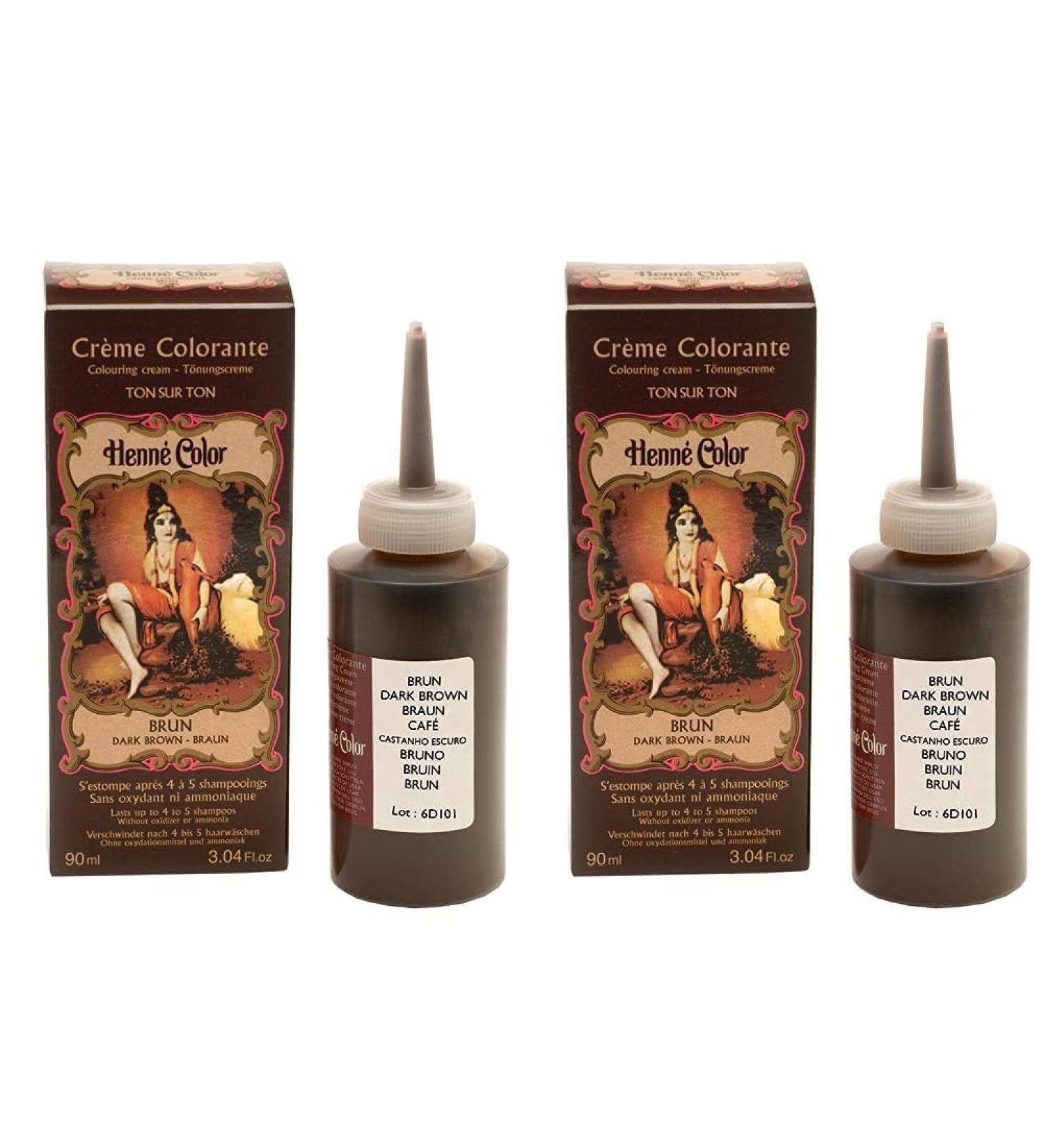 Buy Henn Color Brown Henna Tinting Cream - 90 ml (Pack of 2) | International Shipping Available - Buy Online on SooperMarket.com