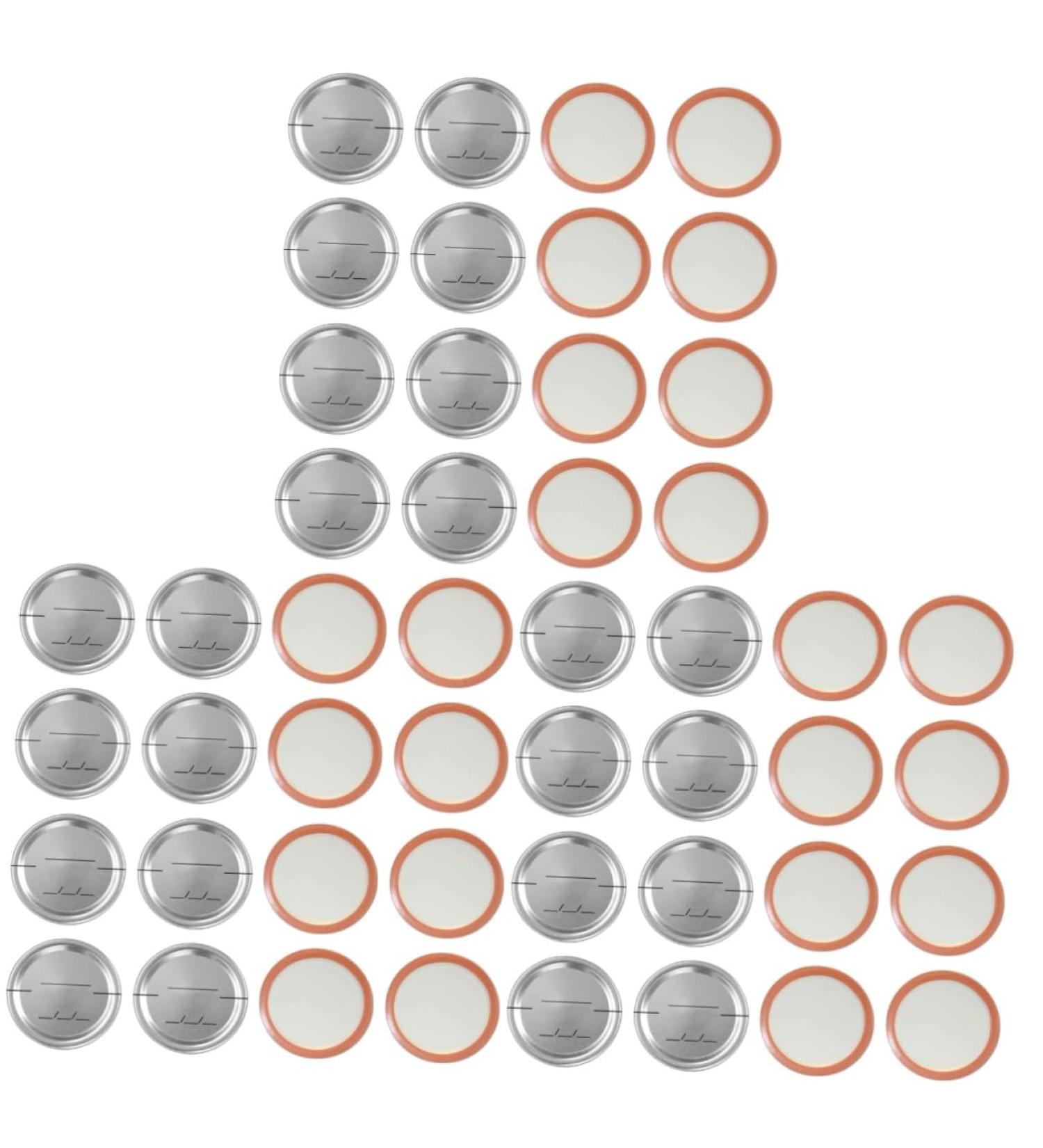 POPETPOP 90 Pcs Mason Jar Lids Soda Can Lids Sprouting Lids for Mason Jars Lids Regular Mouth Glass Coffee Carafe Canning Jar Lids Wide Mouth Mason Jar Metal Lids Tinplate Heart-shaped Ring Silverx3pcs 8.6X8.6X0.2CMx3pcs - Buy Online on SooperMarket.com