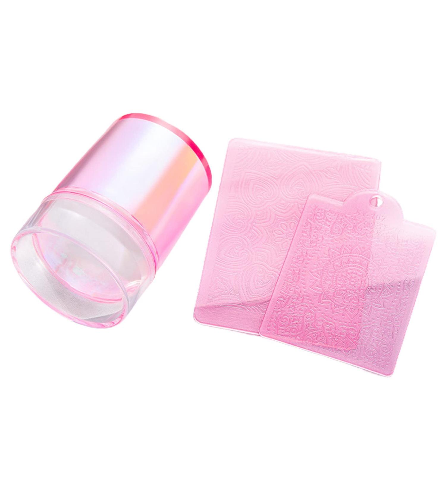 Wirlsweal Nail Art Stamp Set - Trendy & Elastic Nail Tool for Women | Perfect Soft Texture & Seal for Stunning Nail Designs - Buy Online on SooperMarket.com