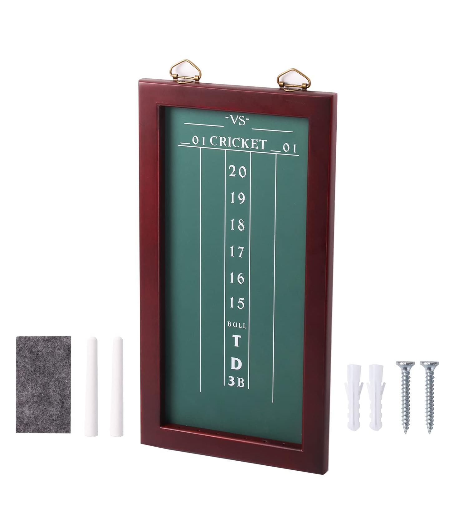 GSE Chalk Dart Scoreboard for Dart Board Cricket & 01 Games with Chalks and Chalk Wipe - Buy Online on SooperMarket.com