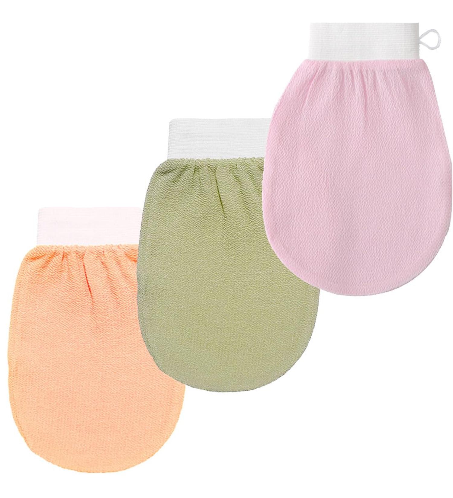The Kessa Kessa Exfoliating Glove Moroccan Kessa Glove Kessa Glove Shower Glove Moroccan Exfoliating Kessa Glove (3PCS-D) - Buy Online on SooperMarket.com