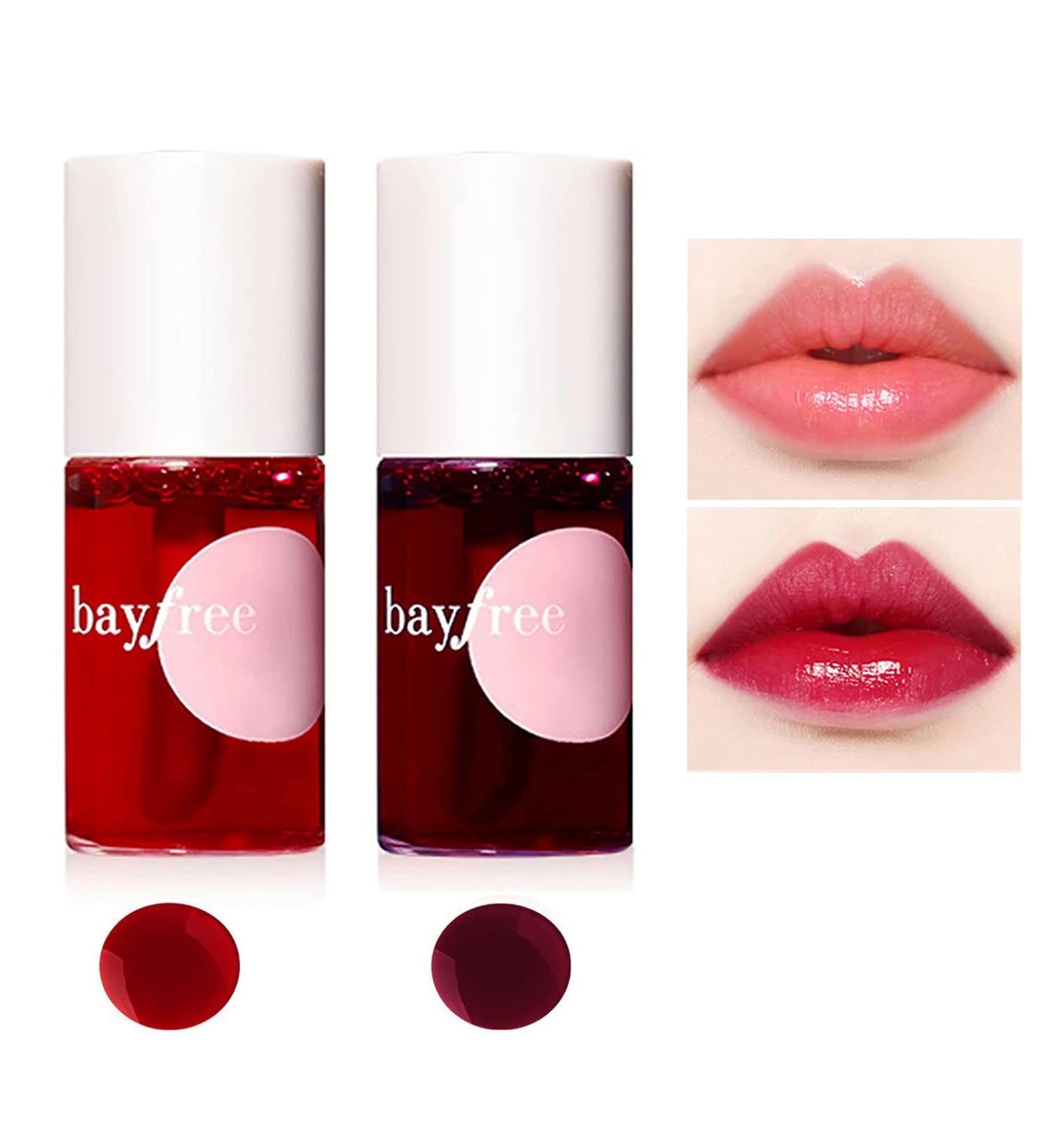 2 Pack Lip Tint Stain Set - Apple & Watermelon | Multi-use Lip & Cheek Tint | High Pigment & Long-Lasting Makeup - Buy Online on SooperMarket.com