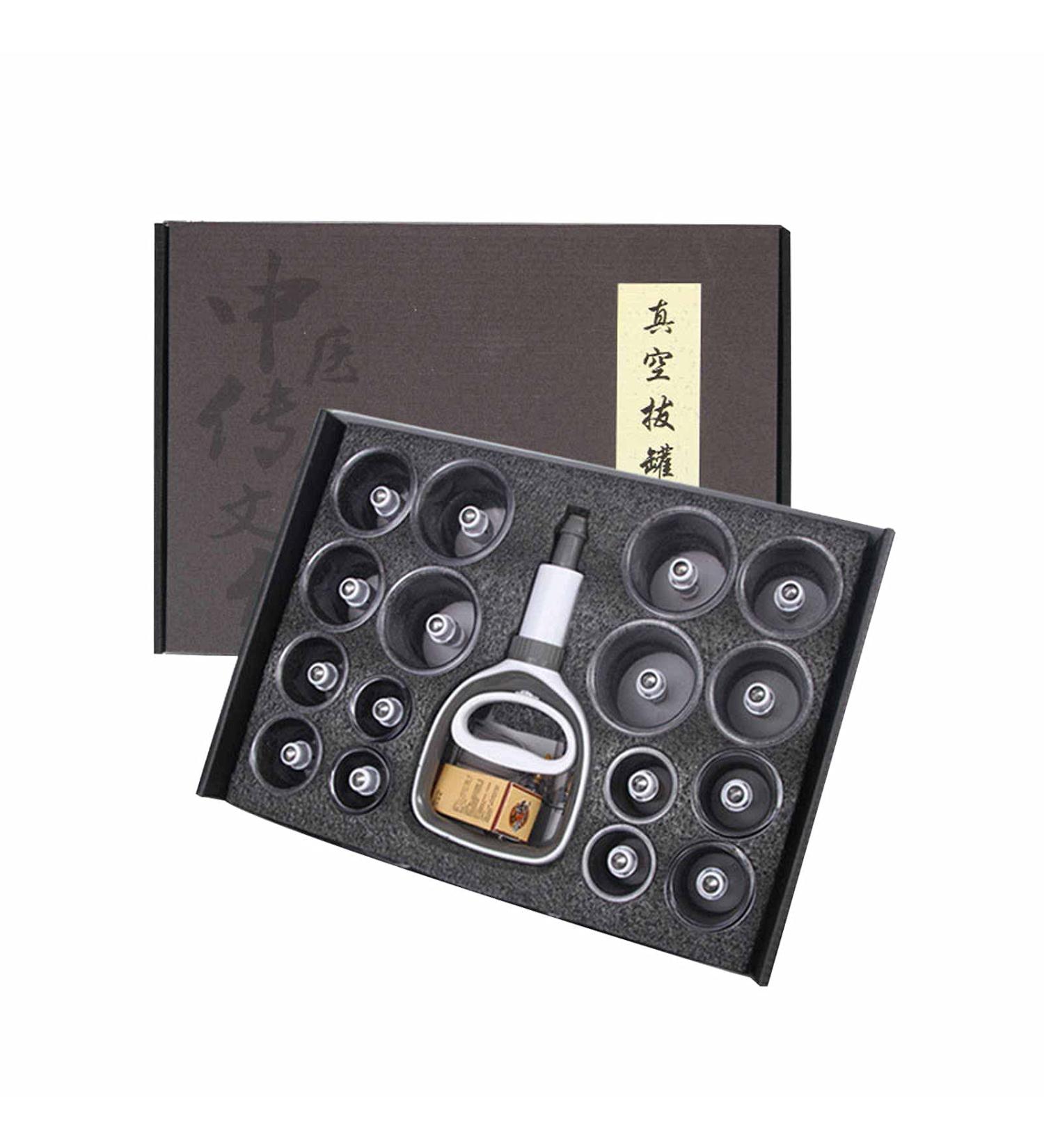 Cupping Set with Pump Professional Chinese Acupoint Cupping Therapy Sets Manual Back Massager Plastic kit for Cupping for Cupping Massage Muscle Joints 20 Cups - Buy Online on SooperMarket.com