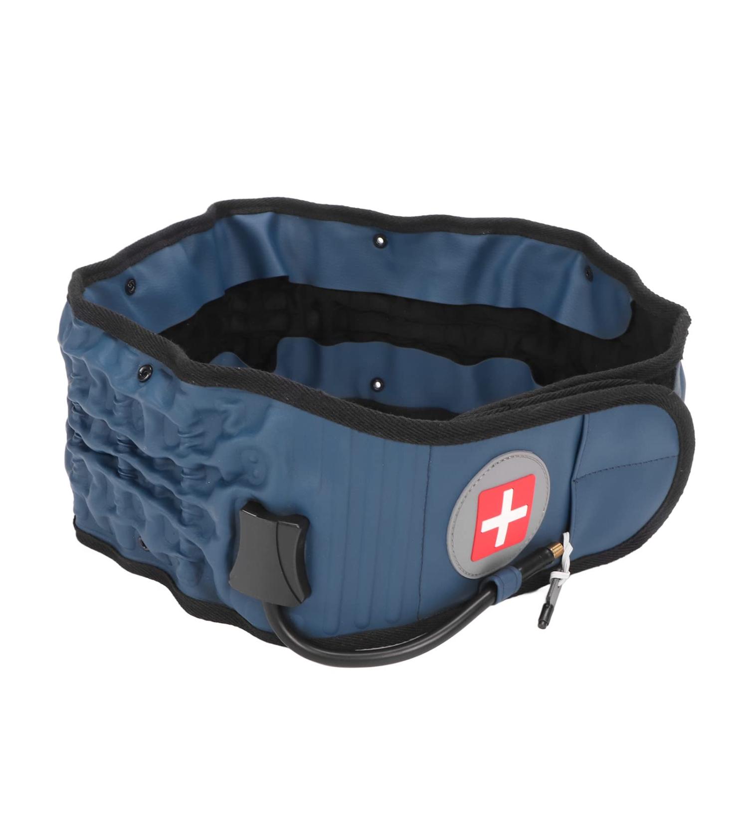 Inflatable Decompression Belt for Back Pain Relief | Professional Lumbar Support - Blue - Buy Online on SooperMarket.com