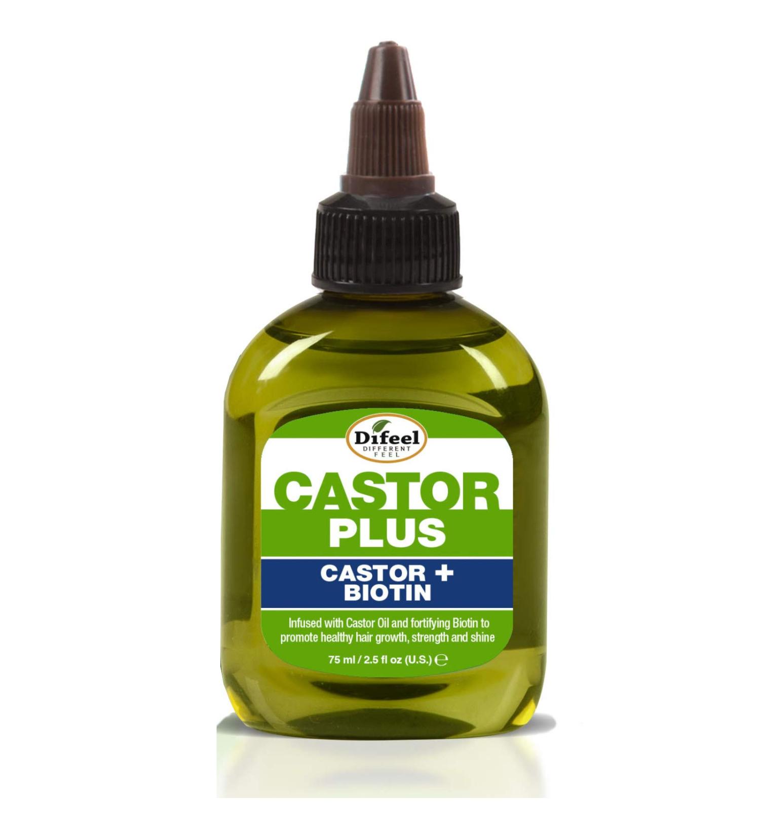 Difeel Premium Castor Plus Biotin Hair Oil 2.5 oz - Mega-Growth Formula - Buy Online on SooperMarket.com
